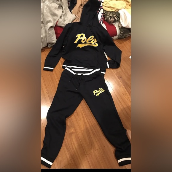Polo Ralph Lauren double knit set hoodie and joggers